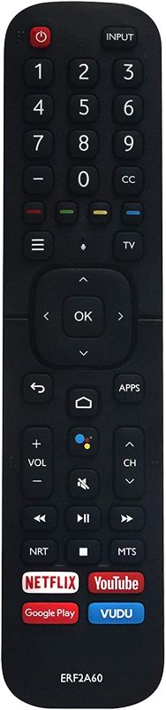 Photo 1 of ERF2A60 Replaced Remote Control fit for Hisense Smart 4K TV 65H9F 55H9F 55H8F 65H8F 50H8F 43H6570F 50H6570F 55H6570F 65H6570 55H9020F 55H9030F 55H9040F 55H9050F 55H9070F 55H9F1 65H9F1 65H9020F-BATTERIES ARE NOT INCLUDED 
