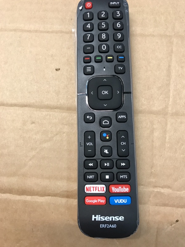 Photo 2 of ERF2A60 Replaced Remote Control fit for Hisense Smart 4K TV 65H9F 55H9F 55H8F 65H8F 50H8F 43H6570F 50H6570F 55H6570F 65H6570 55H9020F 55H9030F 55H9040F 55H9050F 55H9070F 55H9F1 65H9F1 65H9020F-BATTERIES ARE NOT INCLUDED 
