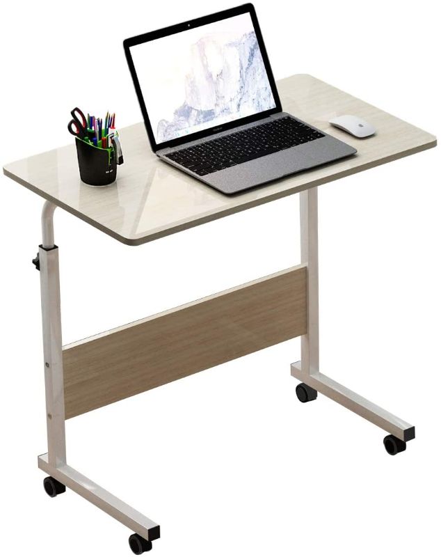 Photo 1 of SDHYL Adjustable Work Stand Mobile Side Desk,Workstation Laptop Desk Student Desk Sit Stand Desk Small Snack Table Floor Table, Bed and Couch Desk,Laptop Stand for Bed,Laptop Table for Couch
