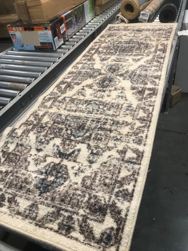 Photo 1 of 2 x 6  cream color area runner rug 