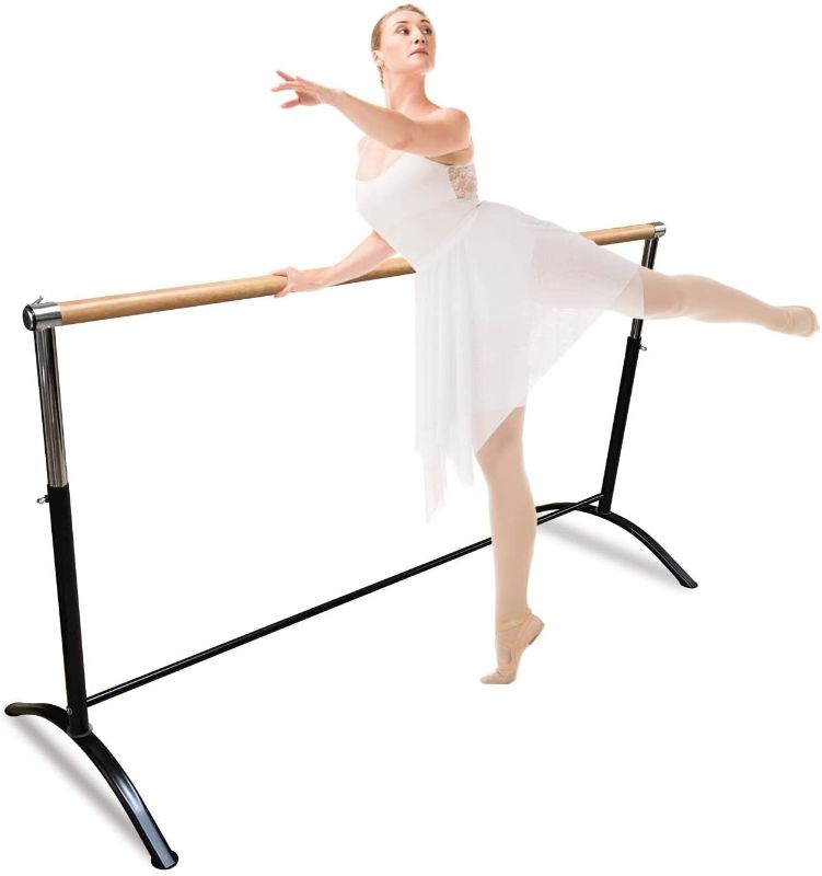 Photo 1 of Artan Balance Ballet Barre Portable for Home or Studio, Height Adjustable Bar for Stretch, Pilates, Dance or Active Workouts, Single or Double Bar, Kids and Adults
