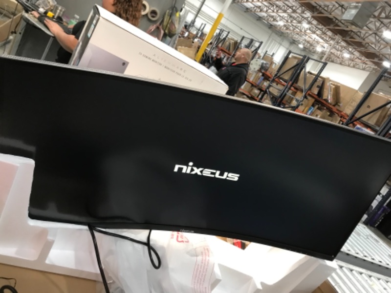 Photo 5 of Nixeus EDG 34” Ultrawide 3440 x 1440 AMD Radeon FreeSync Certified 144Hz 1500R Curved Gaming Monitor with Tilt Only Stand (NX-EDG34S)
