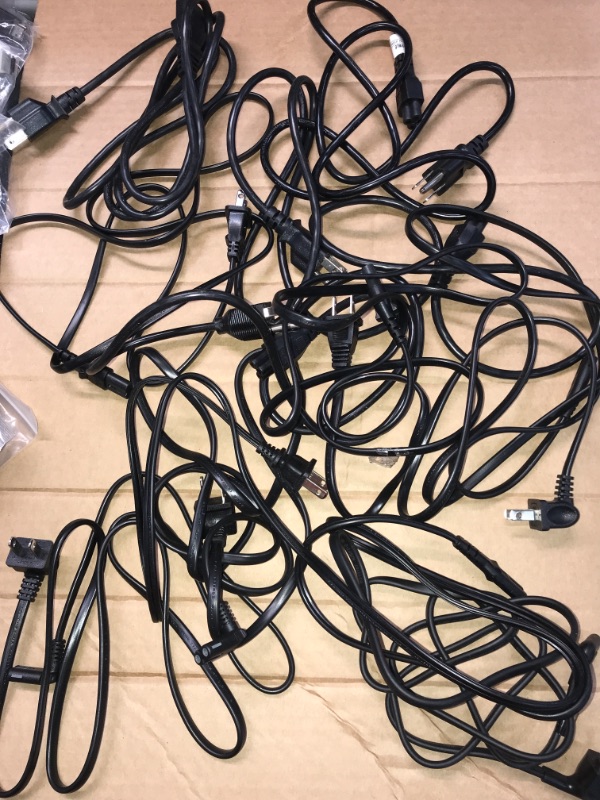 Photo 2 of SOLD AS IS !!! BUNDLE OF ASSORTED TV'S AND MONITOR'S POWER CORDS (DIFFERENT MODELS)