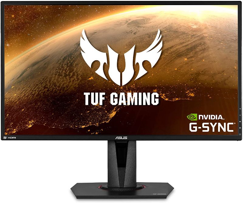 Photo 1 of ASUS TUF Gaming 27" 1440P HDR Gaming Monitor (VG27AQ) - QHD (2560 x 1440), 165Hz (Supports 144Hz), 1ms, Extreme Low Motion Blur, Speaker, G-SYNC Compatible, VESA Mountable, DisplayPort, HDMI
