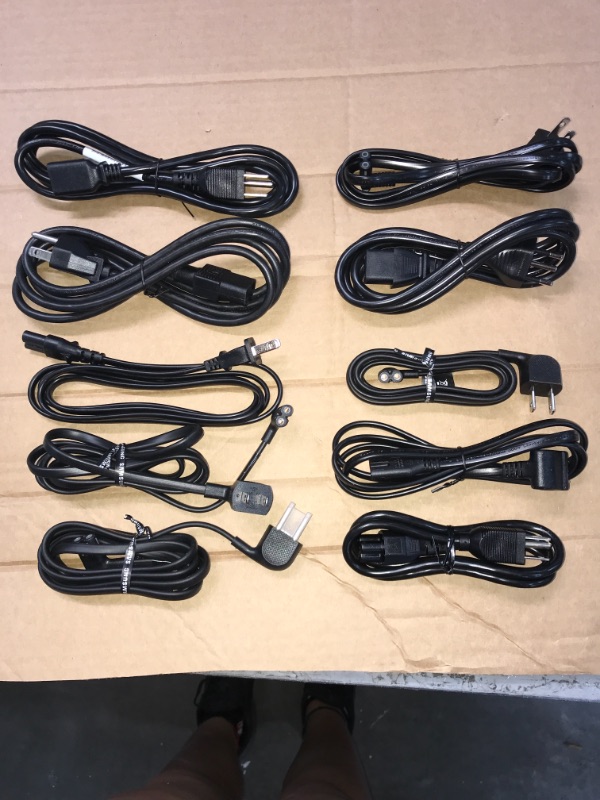 Photo 2 of SOLD AS IS !!! BUNDLE OF ASSORTED TV'S AND MONITOR'S POWER CORDS (DIFFERENT MODELS)