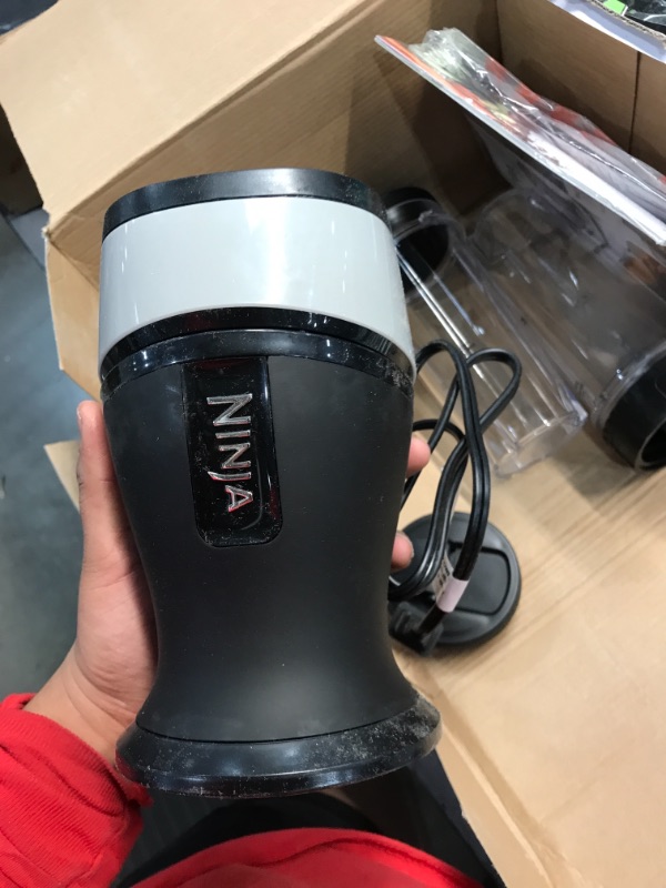 Photo 3 of Ninja Personal Blender for Shakes, Smoothies, Food Prep, and Frozen Blending with 700-Watt Base and (2) 16-Ounce Cups with Spout Lids (QB3001SS)
