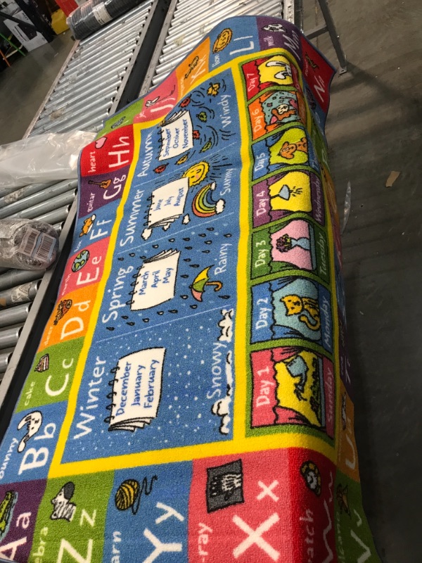 Photo 1 of 5'4"x10" abc's   Kids Rug with Anti Skid