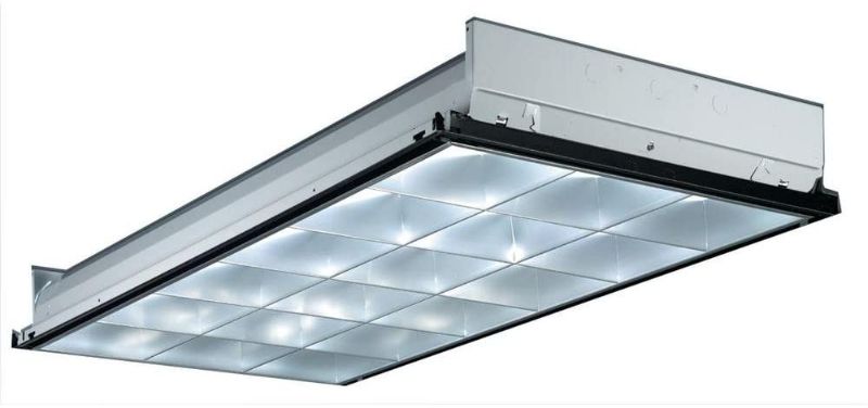 Photo 1 of Lithonia Lighting PT3 MV 3-Light 32W T8 Fluorescent Parabolic Troffer light,32 watts, White
