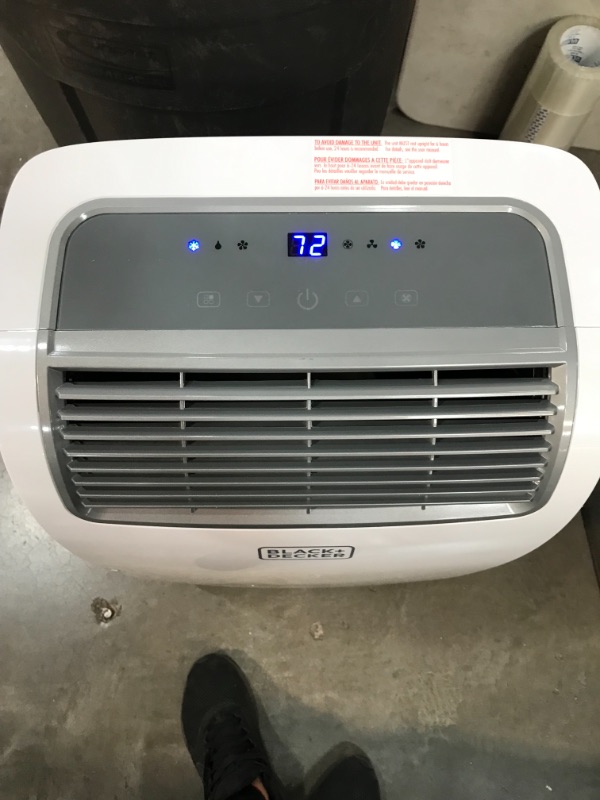 Photo 4 of BLACK+DECKER BPACT10WT Portable Air Conditioner with Remote Control, 10,000 BTU, Cools Up to 250 Square Feet, White
