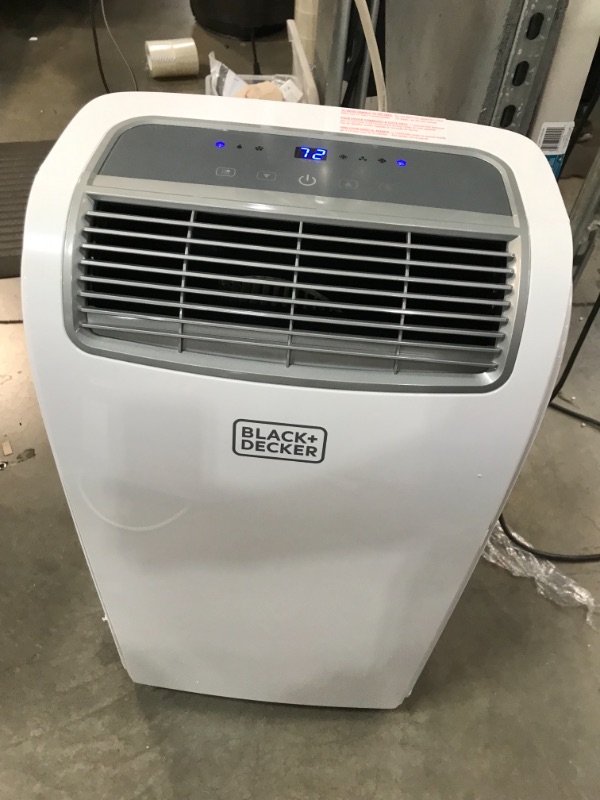 Photo 3 of BLACK+DECKER BPACT08WT Portable Air Conditioner with Remote Control, 5,000 BTU DOE (8,000 BTU ASHRAE), Cools Up to 150 Square Feet, White
