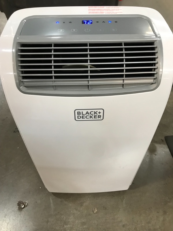 Photo 1 of BLACK+DECKER BPACT08WT Portable Air Conditioner with Remote Control, 5,000 BTU DOE (8,000 BTU ASHRAE), Cools Up to 150 Square Feet, White
