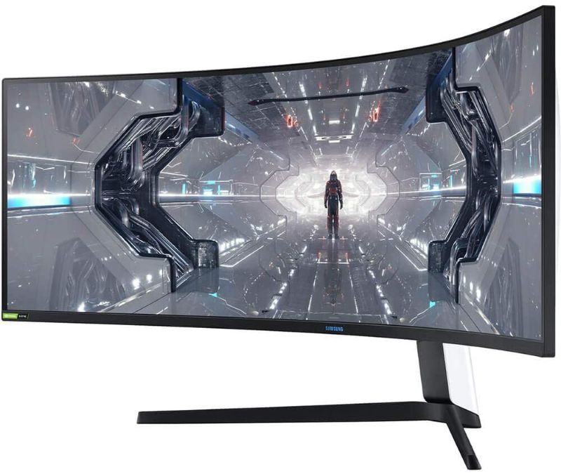 Photo 1 of SAMSUNG 49-inch Odyssey G9 Gaming Monitor | QHD, 240hz, 1000R Curved, QLED, NVIDIA G-SYNC & FreeSync | LC49G95TSSNXZA Model
