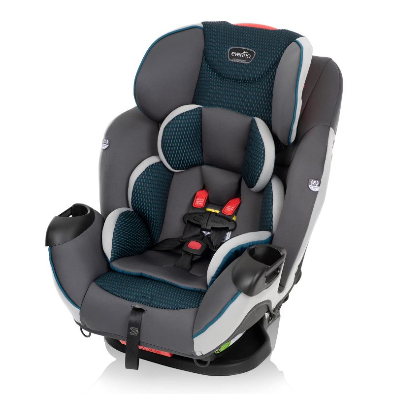 Photo 1 of Evenflo Symphony All-in-One Convertible Car Seat with freeflow, Sawyer Green
