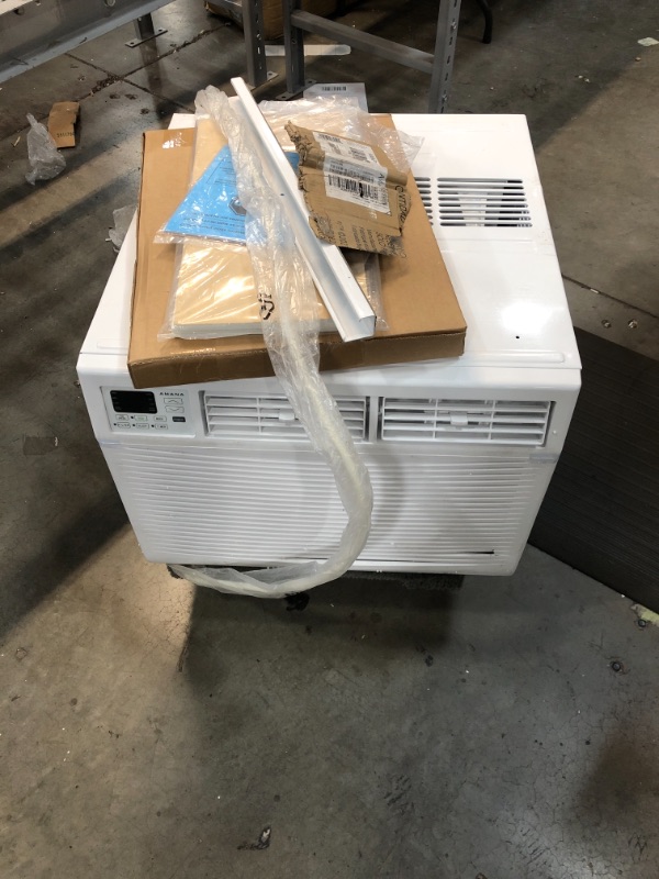 Photo 3 of ***PARTS ONLY*** AMANA 15,000 BTU 115V Window-Mounted Air Conditioner with Remote Control, White
