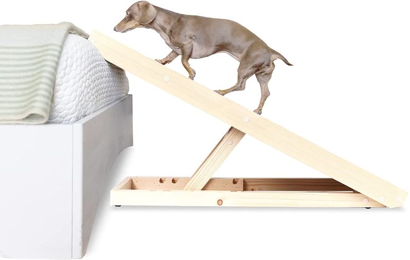Photo 1 of AlphaPaw PawRamp Lite & Full - Adjustable Pet Ramp for Dogs and Cats - Folding Ramp for Pets with Paw Traction Mat
