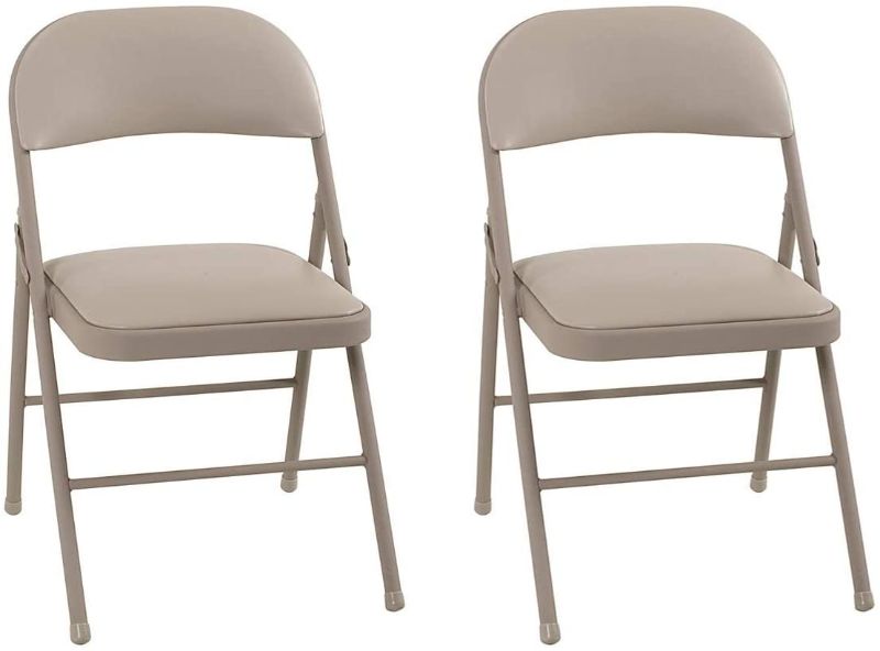 Photo 1 of Cosco Vinyl, Antique Linen (2-pack) Folding Chairs, 2 Pack

BENT