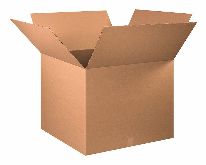 Photo 1 of  303025 Corrugated Cardboard Box 30" L x 30" W x 25" H, Kraft, for Shipping, Packing and Moving (Pack of 6)
