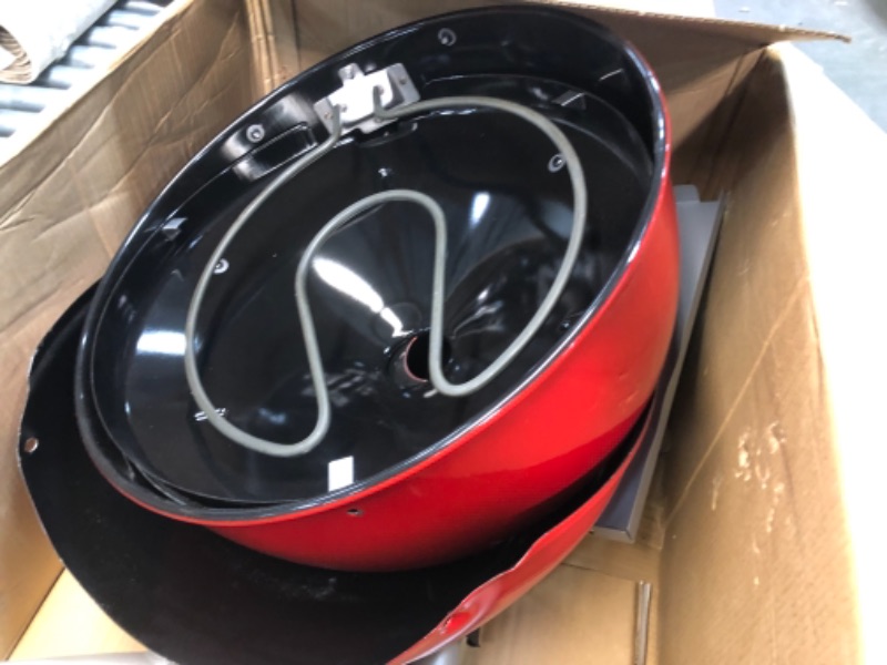 Photo 1 of **PREVIOUSLY USED, MISSING COMPONENTS**Char-Broil 20602109 Patio Bistro TRU-Infrared Electric Grill, Red
