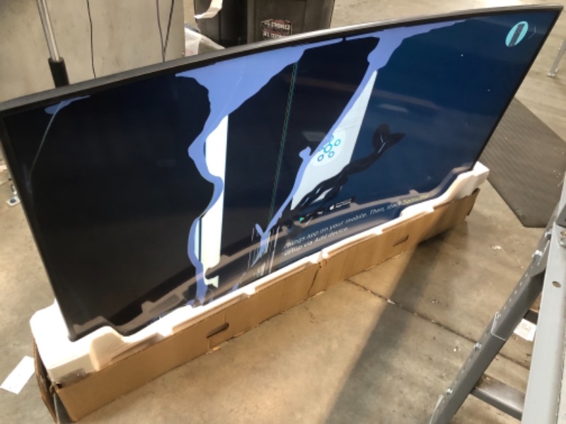 Photo 1 of (Damaged) (PARTS ONLY) 65" Class TU8300 Curved LED 4K UHD Smart Tizen TV
**TV SCREEN HAS LINES BEHIND SCREEN AND PIXLE DAMAGE BUT IT TURNS ON AND FUNCTIONS ** REFER TO PHOTO***