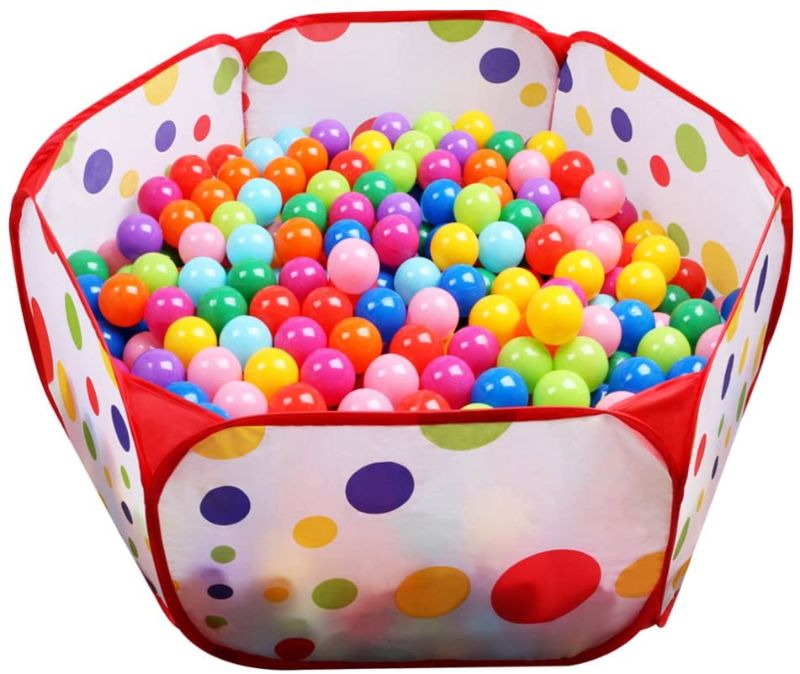 Photo 1 of EocuSun Kids Ball Pit Large Pop Up Toddler Ball Pits Tent for Toddlers Girls Boys for Indoor Outdoor Baby Playpen w/ Zipper Storage Bag, Balls Not Included...
