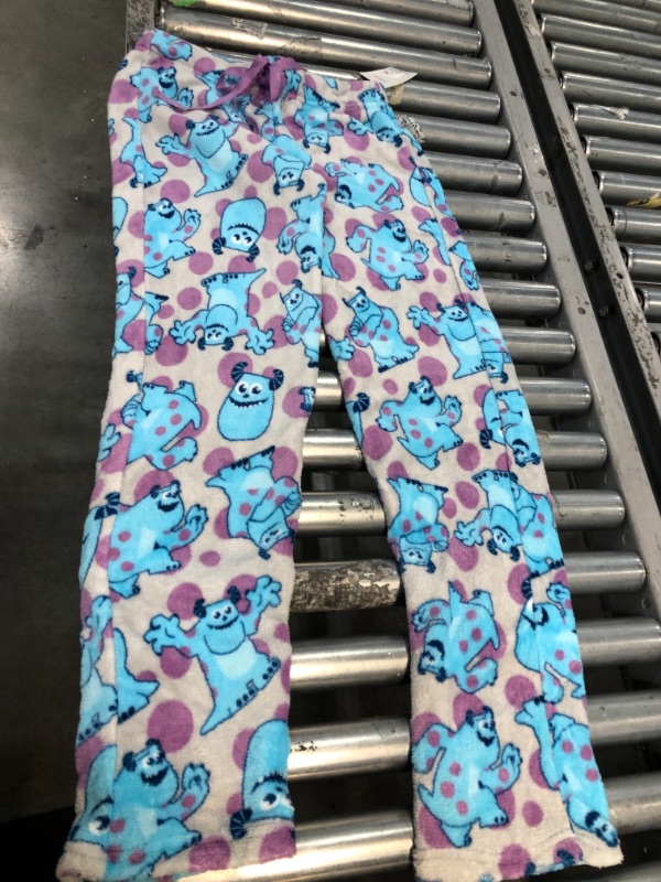 Photo 2 of MJC Women's Disney Pixar Monsters Inc Sulley Super Soft Plush Lounge Pants (Small) Gray
