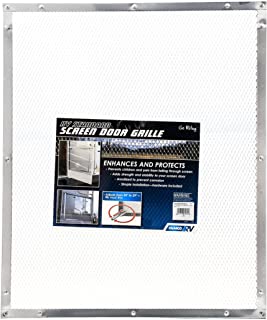 Photo 1 of Camco 43981 Aluminum Screen Door Standard Mesh Grille - Protects Your RV's Screen Door, Anodized Aluminum Will Not Corrode