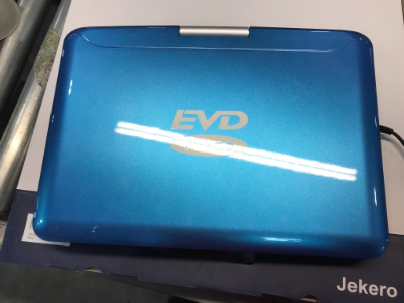 Photo 4 of 16.9" Portable DVD Player with 14.1" Large Swivel Screen, Car DVD Player Portable with 5 Hrs Rechargeable Battery, Mobile DVD Player for Kids, Sync TV, Support USB SD Card with Car Charger (Blue)
