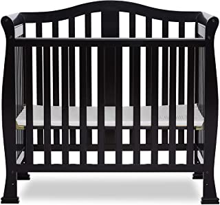 Photo 1 of Dream On Me Addison 4-in-1 Convertible Mini Crib in Black, Greenguard Gold Certified
