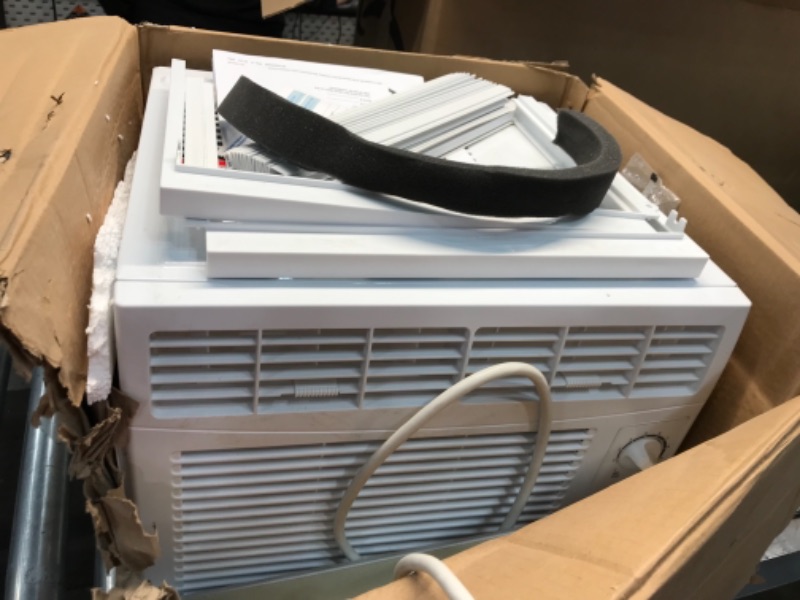 Photo 3 of ***PARTS ONLY*** GE 5,000 BTU Mechanical Window Air Conditioner, Cools up to 150 sq. Ft, Easy Install Kit Included, White
