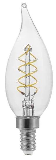 Photo 1 of 40-Watt Equivalent BA11 Dimmable Fine Bendy Filament LED Vintage Edison Light Bulb in Daylight (3-Pack) - 4 ct