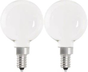 Photo 1 of 40-Watt Equivalent G16.5 ENERGY STAR and CEC Title 20 Dimmable Filament LED Light Bulb Day Light (3-Pack) - 4 ct