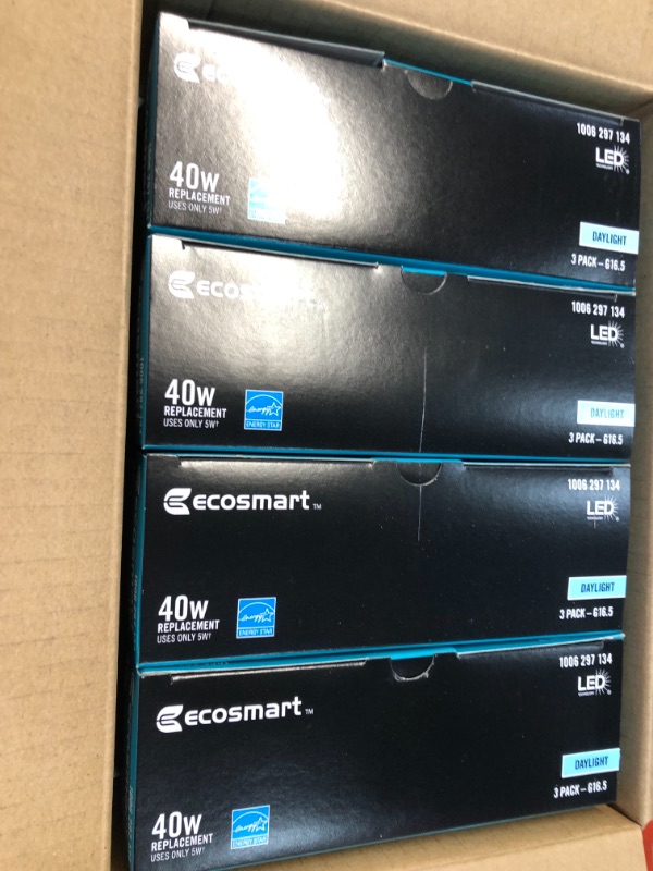 Photo 2 of 40-Watt Equivalent G16.5 ENERGY STAR and CEC Title 20 Dimmable Filament LED Light Bulb Day Light (3-Pack) - 4 ct