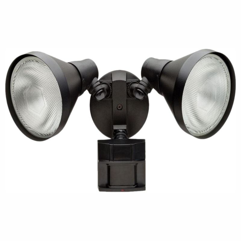 Photo 1 of Defiant 180 Degree Black Motion-Sensing Outdoor Security Light