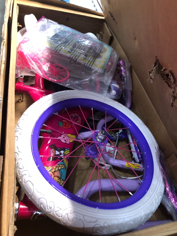 Photo 3 of Dynacraft Barbie Kids Bike Girls 12 Inch with Training Wheels
