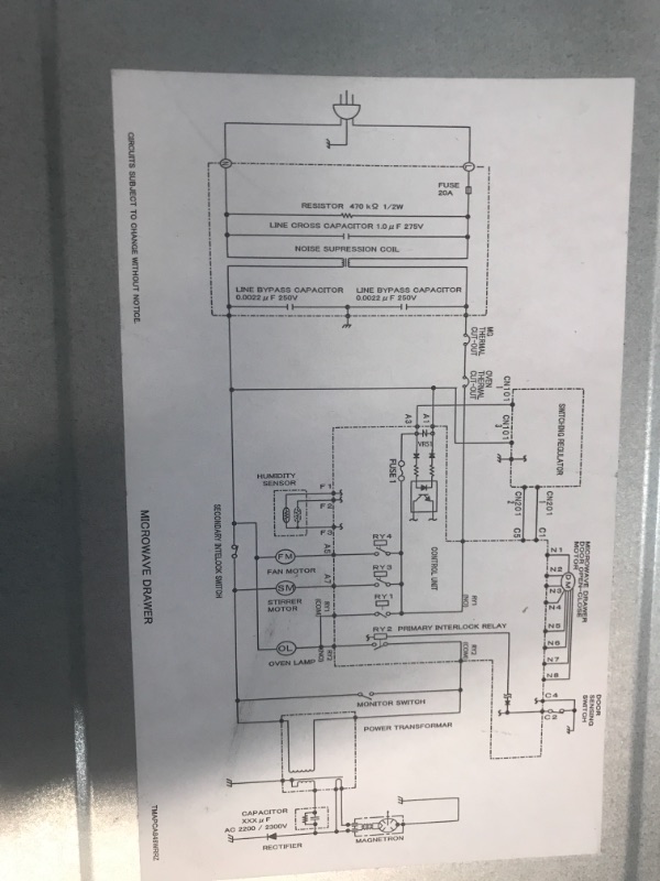 Photo 6 of ***NOT FUNCTION***PARTS ONLY***Sharp SMD2470AS Microwave Drawer Oven, 24-Inch 1.2 Cu. Feet, Stainless Steel
