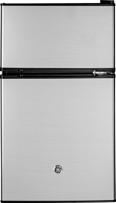 Photo 1 of GE - 3.1 Cu. Ft. Compact Refrigerator - CleanSteel