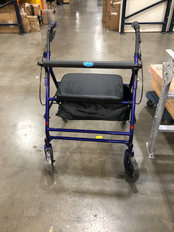 Photo 2 of 
Invacare Bariatric Rollator, 500 lb. Weight Capacity, Flip-Up Padded Seat, 66550