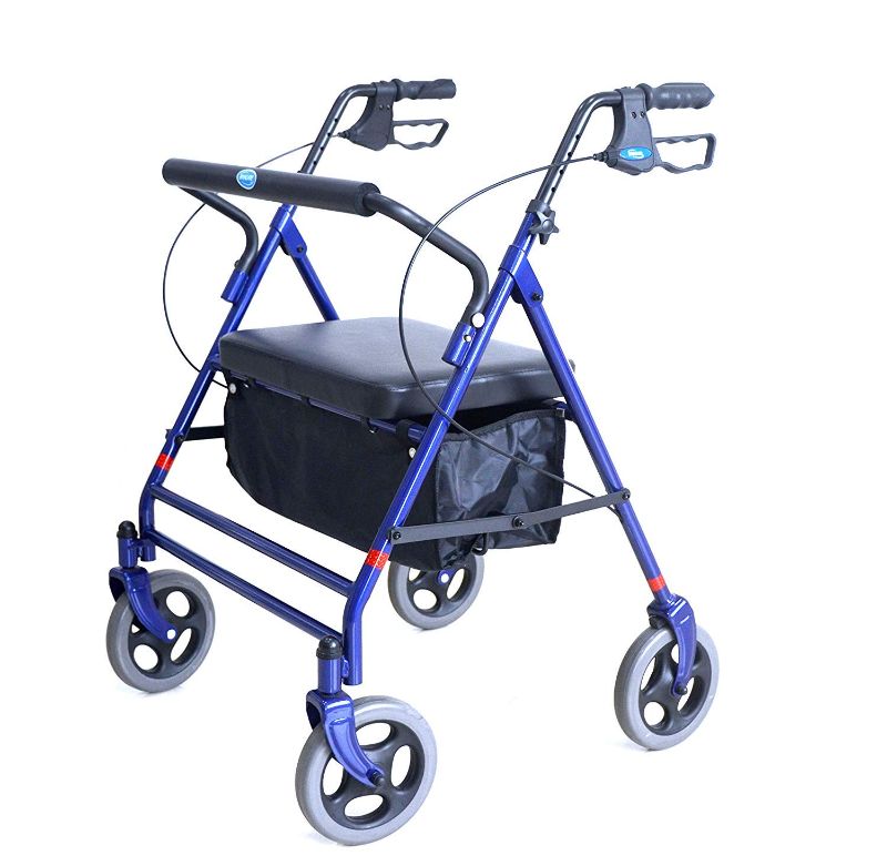 Photo 1 of 
Invacare Bariatric Rollator, 500 lb. Weight Capacity, Flip-Up Padded Seat, 66550