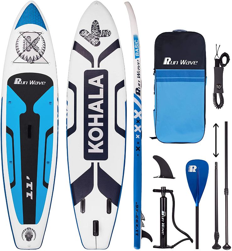 Photo 1 of 
Runwave Inflatable Stand Up Paddle Board Non-Slip Deck with Premium SUP Accessories | Wide Stance, Bottom Fins for Surfing Control | Youth Adults Beginner