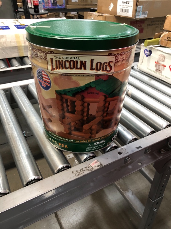 Photo 2 of 
Lincoln Logs –100th Anniversary Tin-111 Pieces-Real Wood Logs-Ages 3+ - Best Retro Building Gift Set for Boys/Girls - Creative Construction...