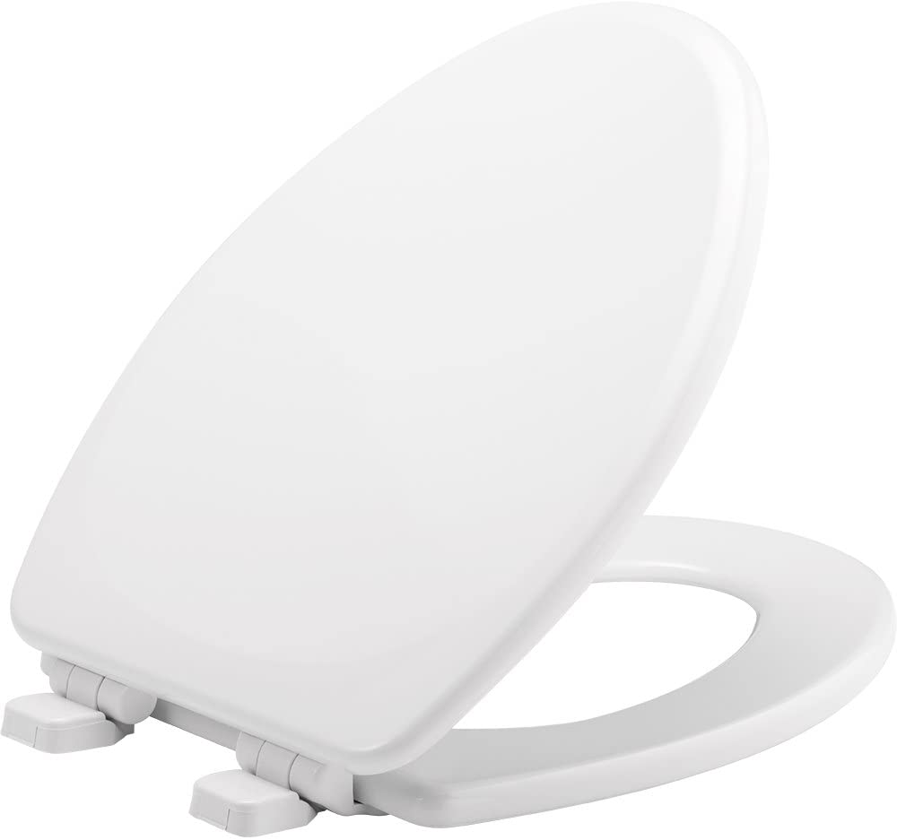 Photo 1 of 
Mayfair 1843SLOW 000 Lannon Toilet Seat Will Slow Close and Never Loosen Durable Enameled Wood, 1 Pack - ELONGATED, White
Style:1 Pack Elongated