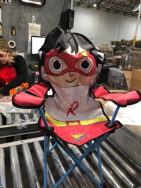 Photo 1 of 
Idea Nuova Ryan's World Figural Camp Chair for Kids, Indoor/Outdoor Use, Ages 3+
Color:Ryans World