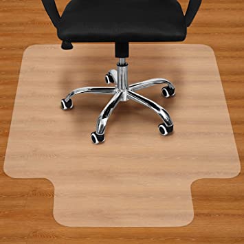 Photo 1 of Office Chair Mat for Hardwood Floor - 36"x48" Clear PVC Desk Chair Mat - Heavy Duty Floor Protector for Home or Office 