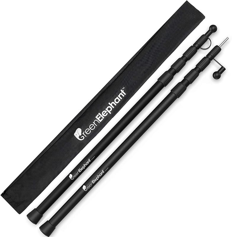 Photo 1 of 
Green Elephant Telescoping Tarp Poles | Adjustable Tent Poles for Tarp Set of 2 | Portable & Lightweight Aluminum Tent Poles Replacement