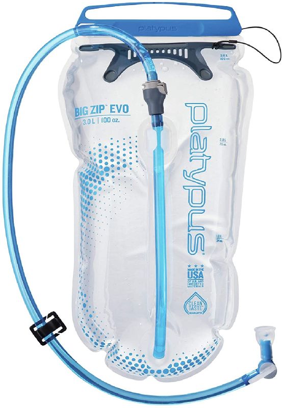 Photo 1 of 
Platypus Big Zip Water Reservoir for Hydration Backpacks, 3-Liter, EVO with Fast Flow Valve
Size:3-Liter
