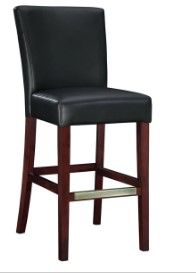 Photo 1 of 2 PC CHARCOAL STOOL SEAT WITH WOODENLEGS