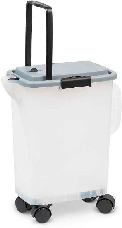 Photo 1 of 
PetFusion BetterBin Portable Litter Storage Bin Container (16.5 x 11.7 x 19 lwh) | Holds up to 25 lbs/10 Gallons; Great for Dry Dog & Cat Food | Adj...