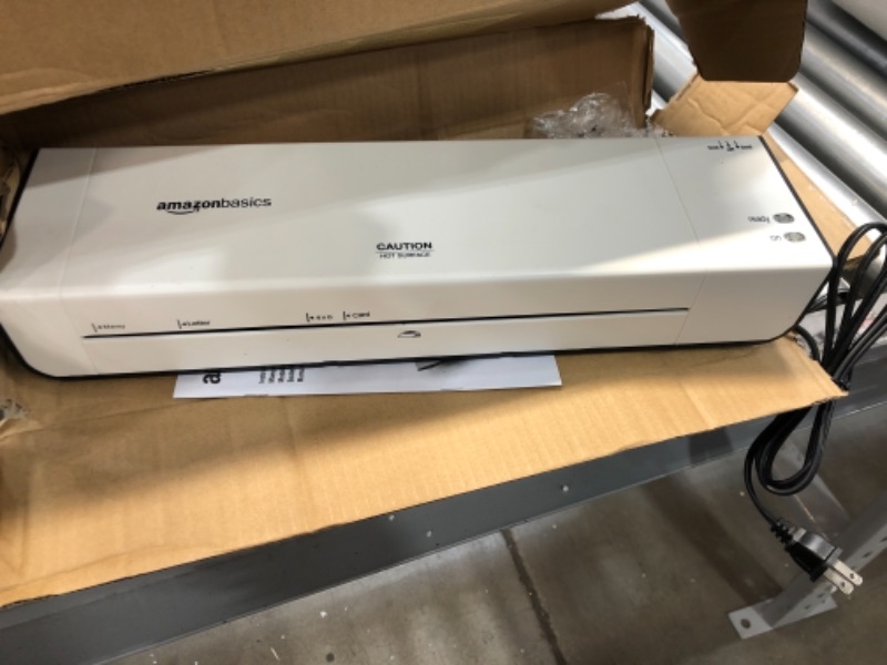 Photo 2 of 
Amazon Basics 12-Inch Thermal Laminator Machine
