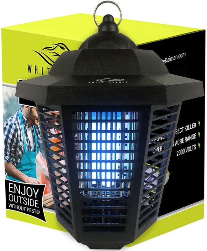 Photo 1 of 
Electric Bug Zapper Outdoors Mosquito Lamp - High Powered 2000 Volt Grid & 20W UV Tube Insect Attracting Mosquito Killer Waterproof Bug Zapper by White...