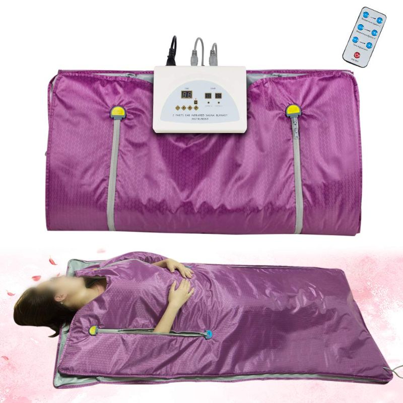 Photo 1 of 
Funwill Far Infrared Sauna Blanket, 2 Zone Controller Digital Heat Sauna Slimming Blanket, Body Shaper Weight Loss Professional Sauna Slimming Blanket Detox...